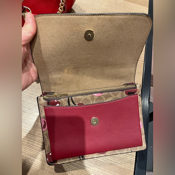 NWT！COACH MINI KLARE CROSSBODY BAG IN SIGNATURE WITH CHERRY PRINT（COACH CY716） - Picture 4 of 11